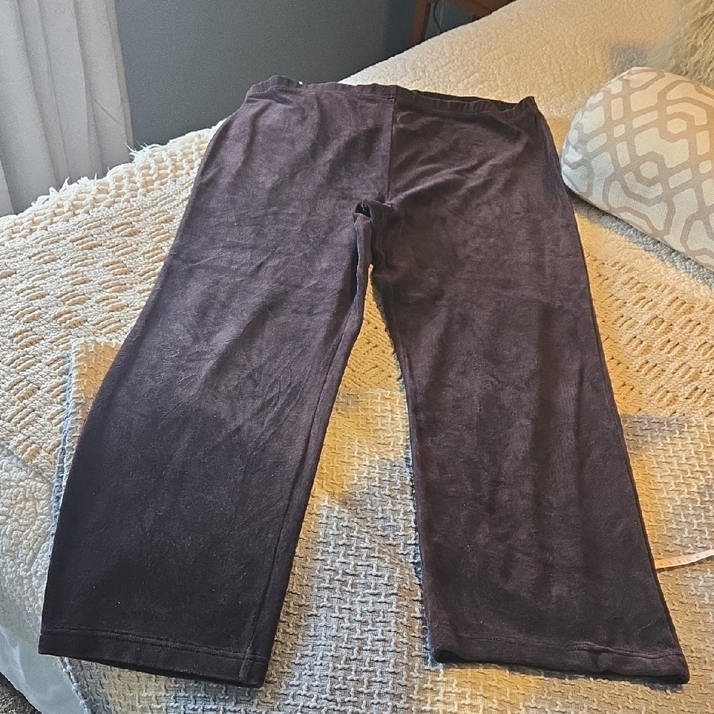 Vintage Dressbarn  Chocolate Brown Velour Pants